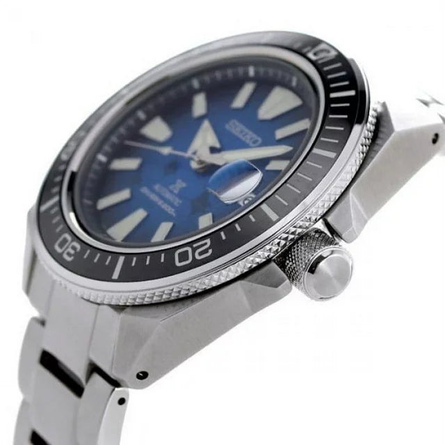 NEW Seiko SRPE33 Automatic Prospex 44mm Special Edition Blue Manta Ray Dial Men&#39;s Watch