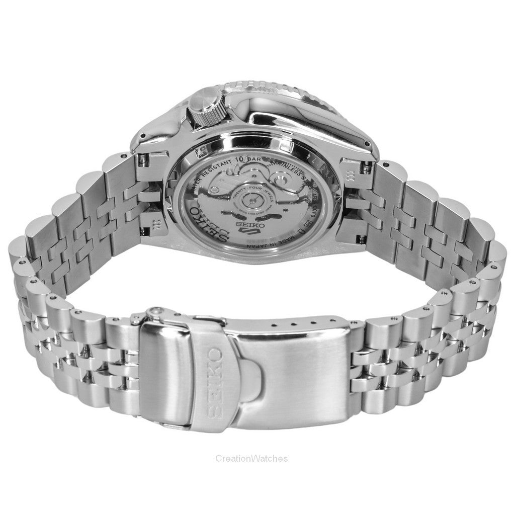 Seiko 5 Sports SSK019 Style GMT Model Grey Dial Automatic Mechanical Watch