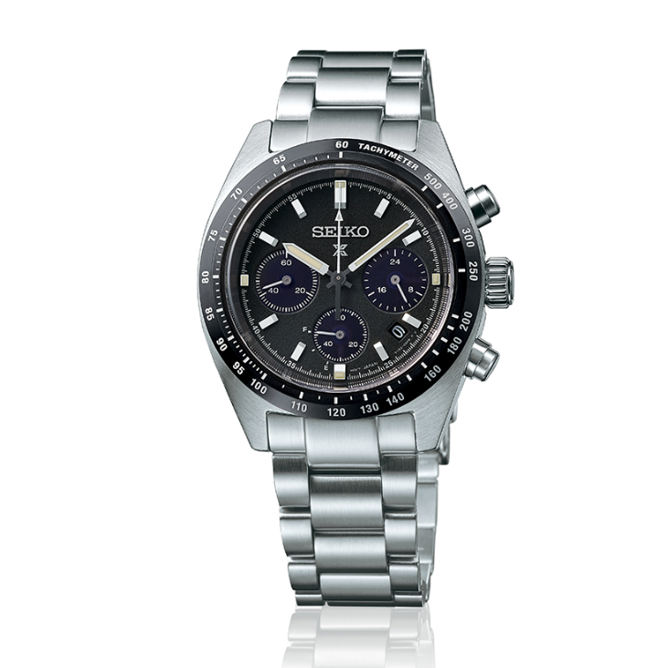 NEW Seiko SSC819 Prospex Speedtimer Solar Chronograph Black Dial Men's Watch