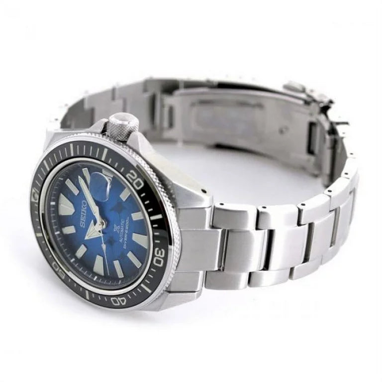 NEW Seiko SRPE33 Automatic Prospex 44mm Special Edition Blue Manta Ray Dial Men&#39;s Watch