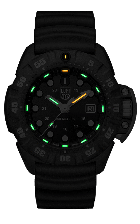Luminox 1555 SCOTT CASSELL DEEP DIVE Rubber Strap Watch