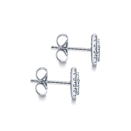 Gabriel &amp; Co. 14k White Gold Double 0.52ct Diamond Halo Stud Earrings EG11685W45JJ