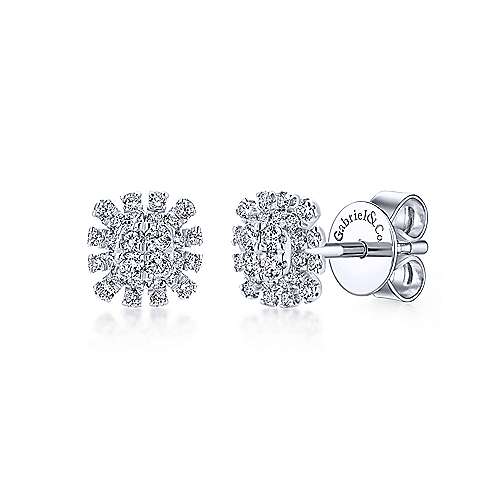 Gabriel &amp; Co. 14K White Gold Fashion 0.28ct Diamond Earrings EG12893W45JJ