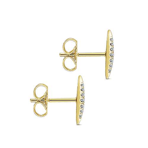 Gabriel &amp; Co. 14k Yellow Gold Pave Diamond Spiked Stud Earrings EG13083Y45JJ