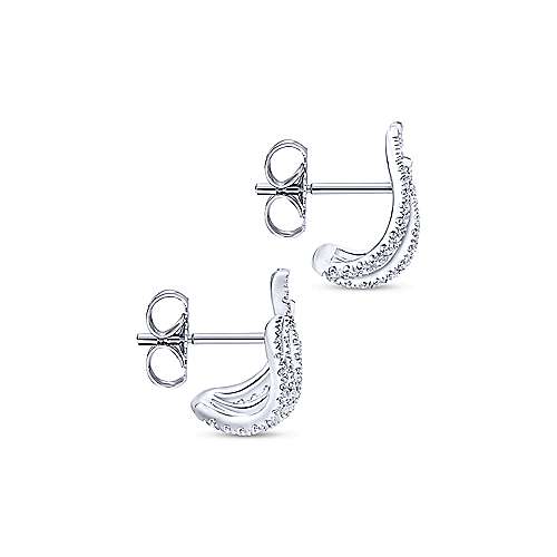 Gabriel &amp; Co. 14k White Gold 0.56ct Diamond Tendril Stud Earrings EG13183W45JJ