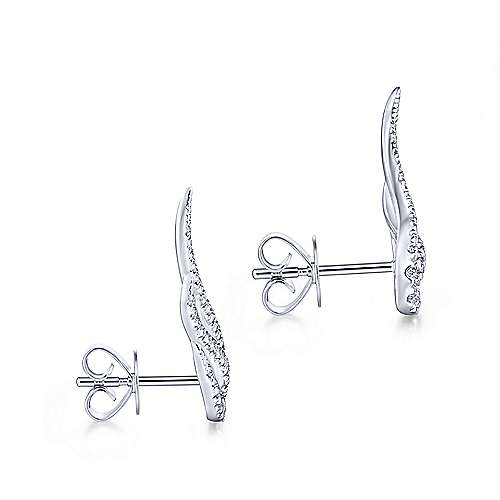 Gabriel &amp; Co. 14k White Gold Angel Wing 0.44ct Diamond Stud Earrings EG13400W45JJ