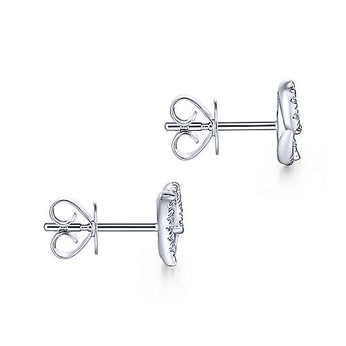 Gabriel &amp; Co. 14k White Gold Diamond Swirl Stud Earrings EG13482W45JJ