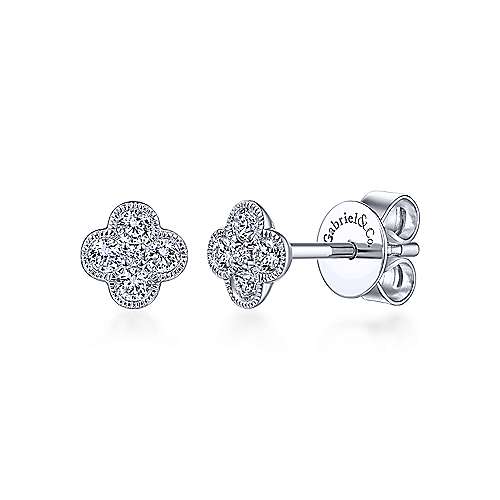 Gabriel &amp; Co. 14K White Gold Fashion Earrings EG13715W45JJ