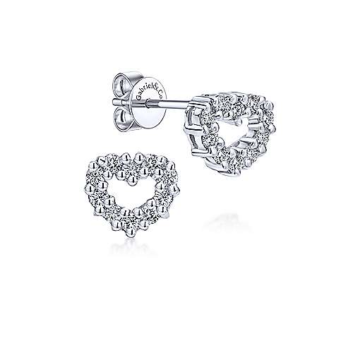 Gabriel &amp; Co. 14K White Gold 0.33ct Diamond Earring EG9210W45JJ