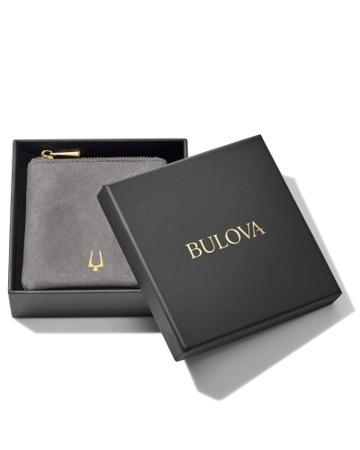 Bulova J96B020L Tigers Eye &amp; Black Lava Bead Bracelet - Large