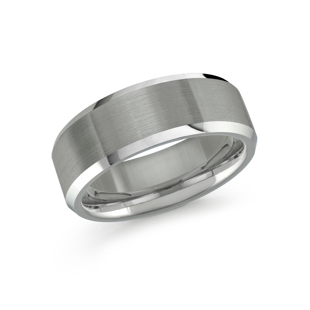 Malo Alternative Bands Tungsten Men&#39;s Ring Size 8mm (TG-009) Size 10
