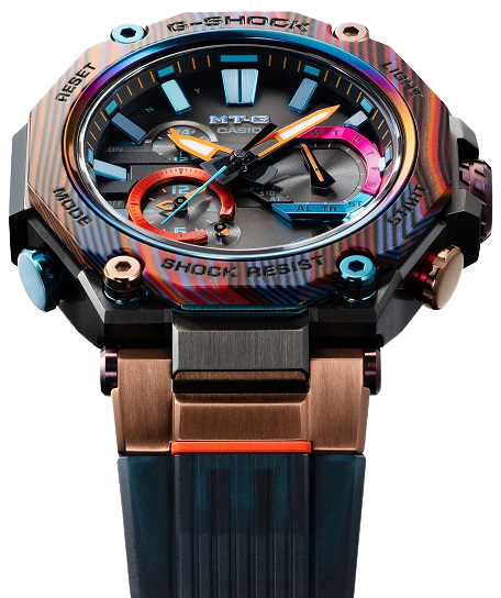 Casio G-Shock MTGB2000XMG-1A G-Carbon MTG Ble LIMITED EDITION Rainbow Watch
