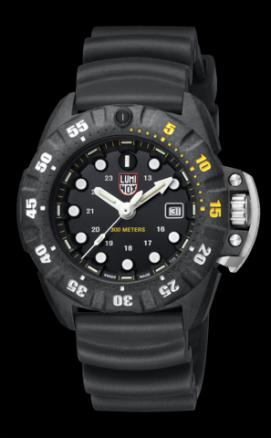 Luminox 1555 SCOTT CASSELL DEEP DIVE Rubber Strap Watch