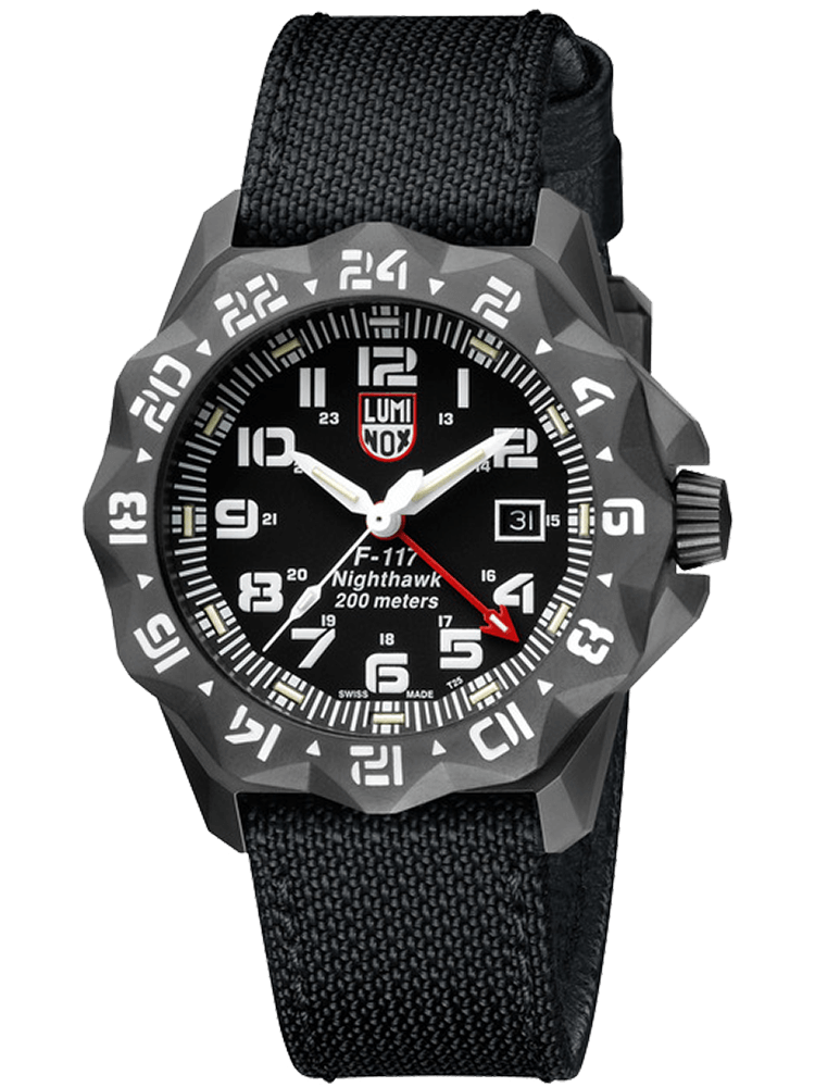 Luminox 6421 F-117 Nighthawk Nylon Strap 44mm Case Watch