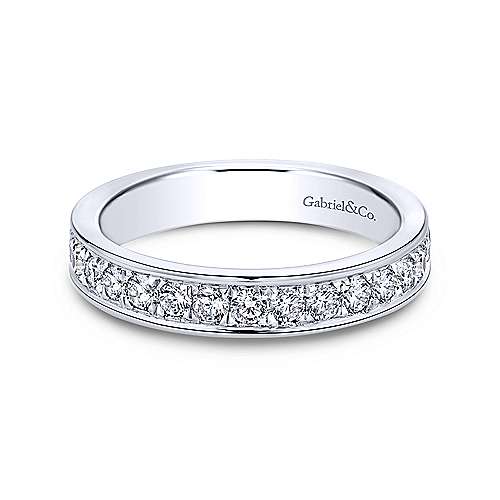14k White Gold Channel Prong Set Eternity Band  AN11309-6W44JJ