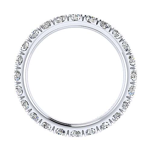 14k White Gold French Pav Set Diamond Eternity Band  AN13815-6W44JJ