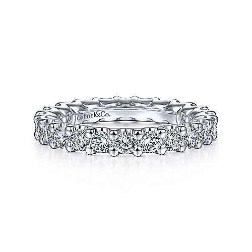 14k White Gold Shared Prong Set Diamond Eternity Band  AN13819-6W44JJ