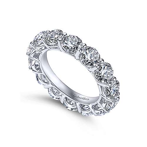 14k White Gold Shared Prong Diamond Eternity Band  AN5264-6W44JJ