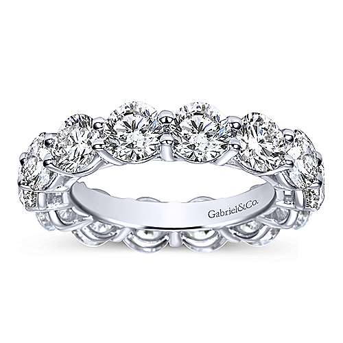 14k White Gold Shared Prong Diamond Eternity Band  AN5264-6W44JJ