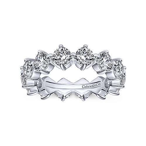 14k White Gold Shared Prong Diamond Eternity Band  AN5268-6W44JJ
