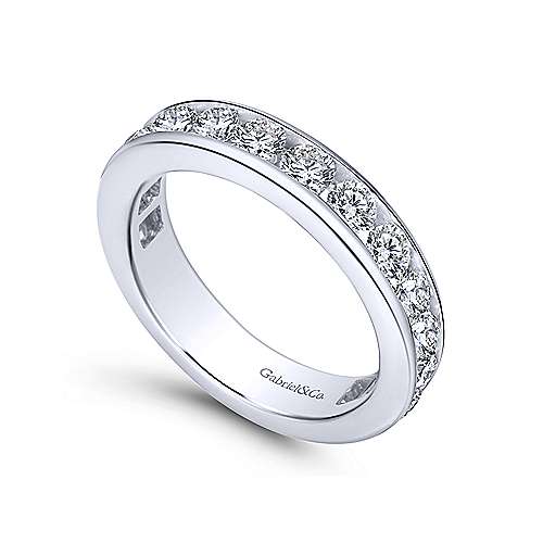 14k White Gold Channel Set Eternity Band  AN5275-6W44JJ