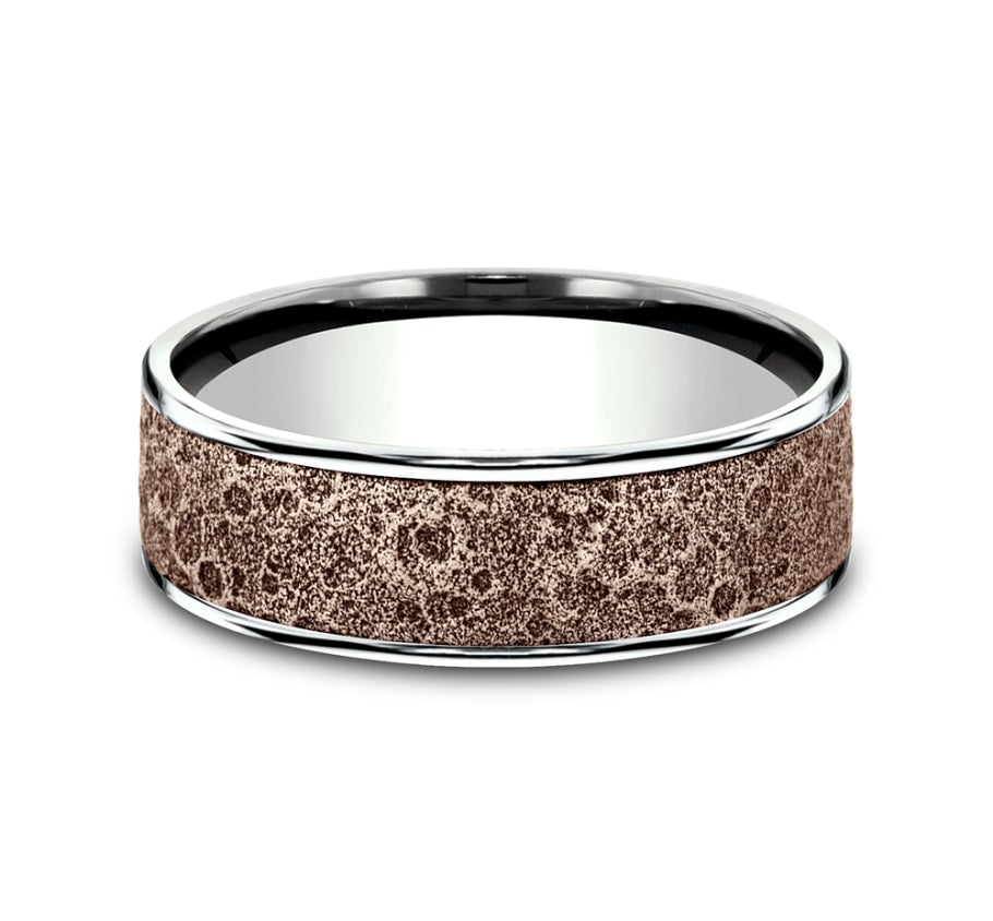 Benchmark CFTBP8365629 Multi Color Gold 14k 6.5mm Men&#39;s Wedding Band Ring