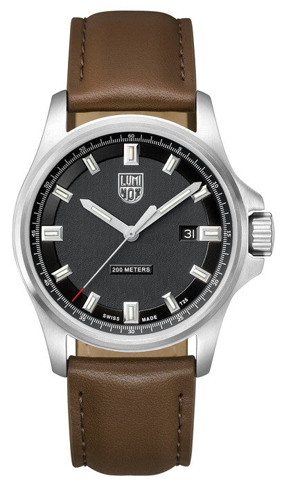 Luminox 1831 Dress Field (42mm) Brown Leather Strap Watch